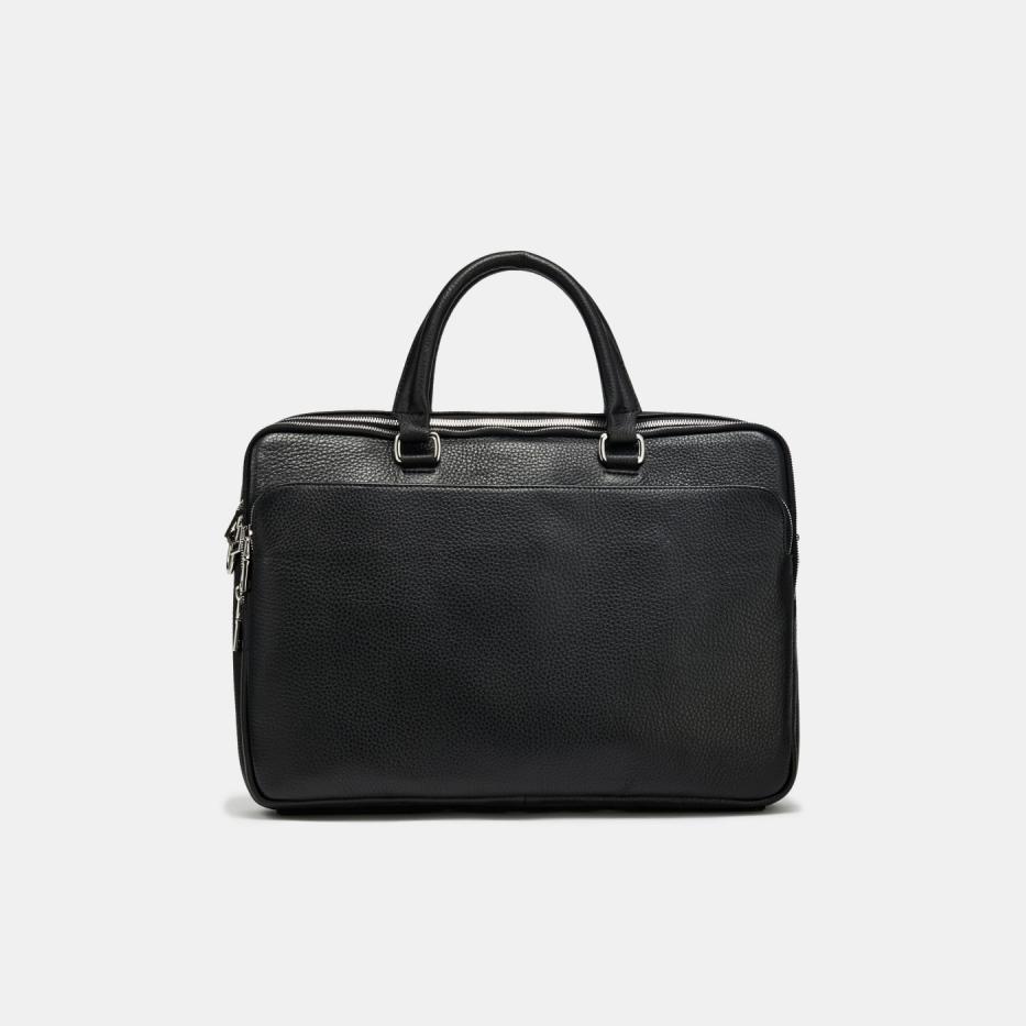 АУГС190300 Сумка мужская наткожа 40028055 черная 16990₽