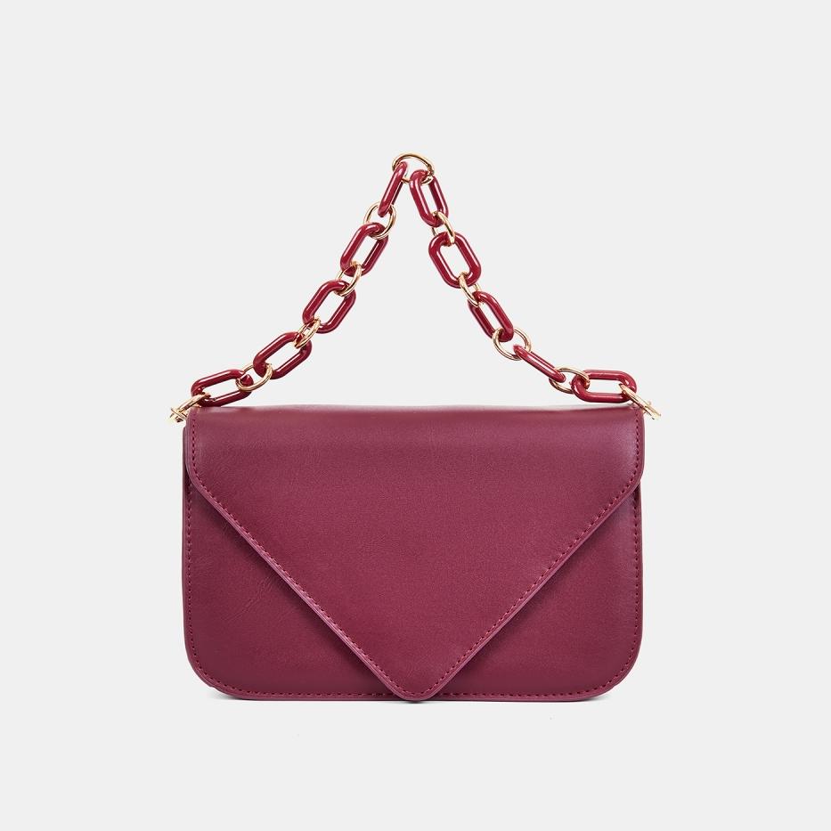 R2733760 Сумка женская иск кожа 210x50x160бордовая 2990₽