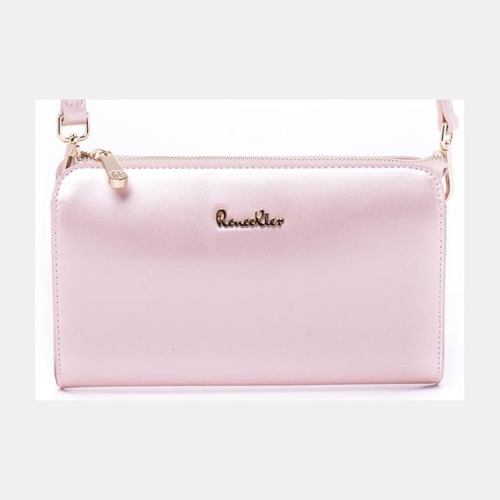 1837563 Сумка жениск кожа BAGGINI 25153 пудровая 3550₽