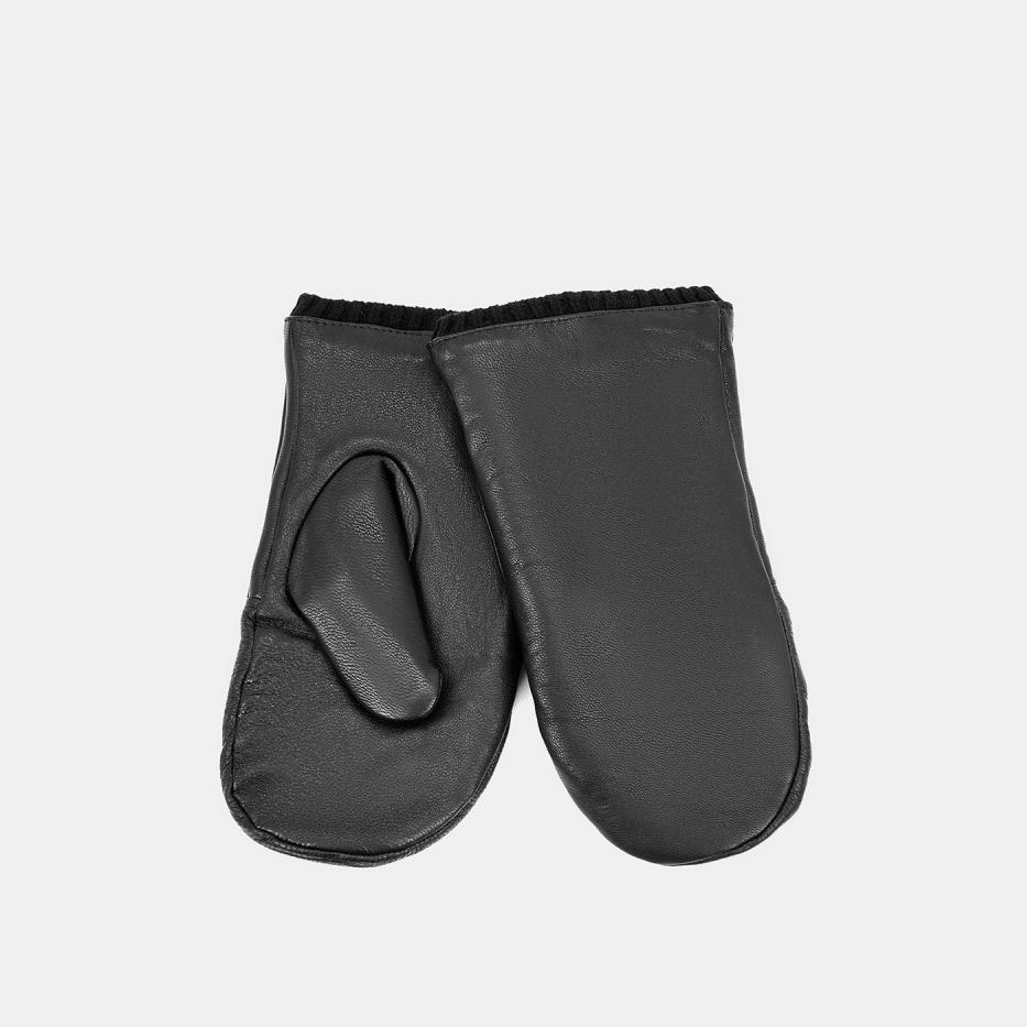 144322P-14033-01-75 Варежки женские100 натураль ная кожачерные 2790₽