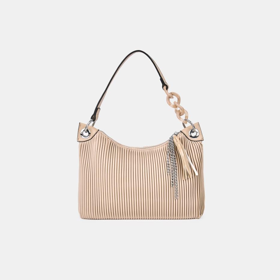 R27447-231 Сумка женская исккожа 23070140бежевая 6990₽