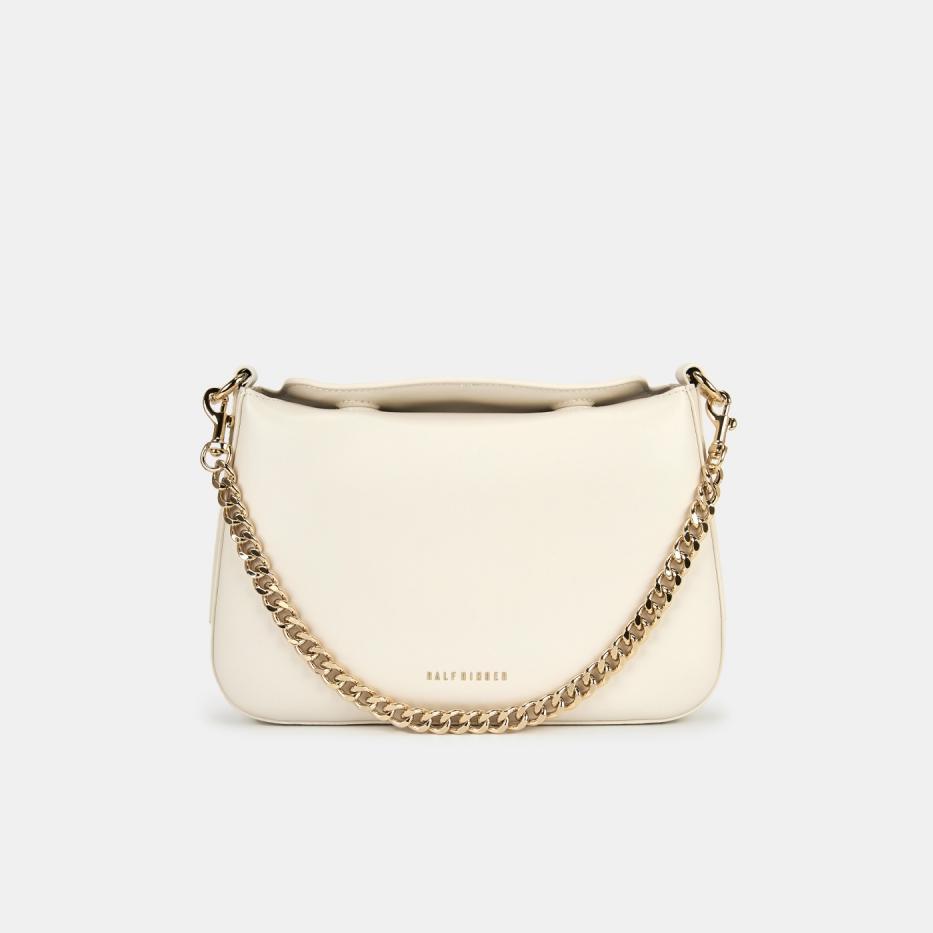 АУГС318600 Сумка женская натуркожа 265х52х185белая 9990₽