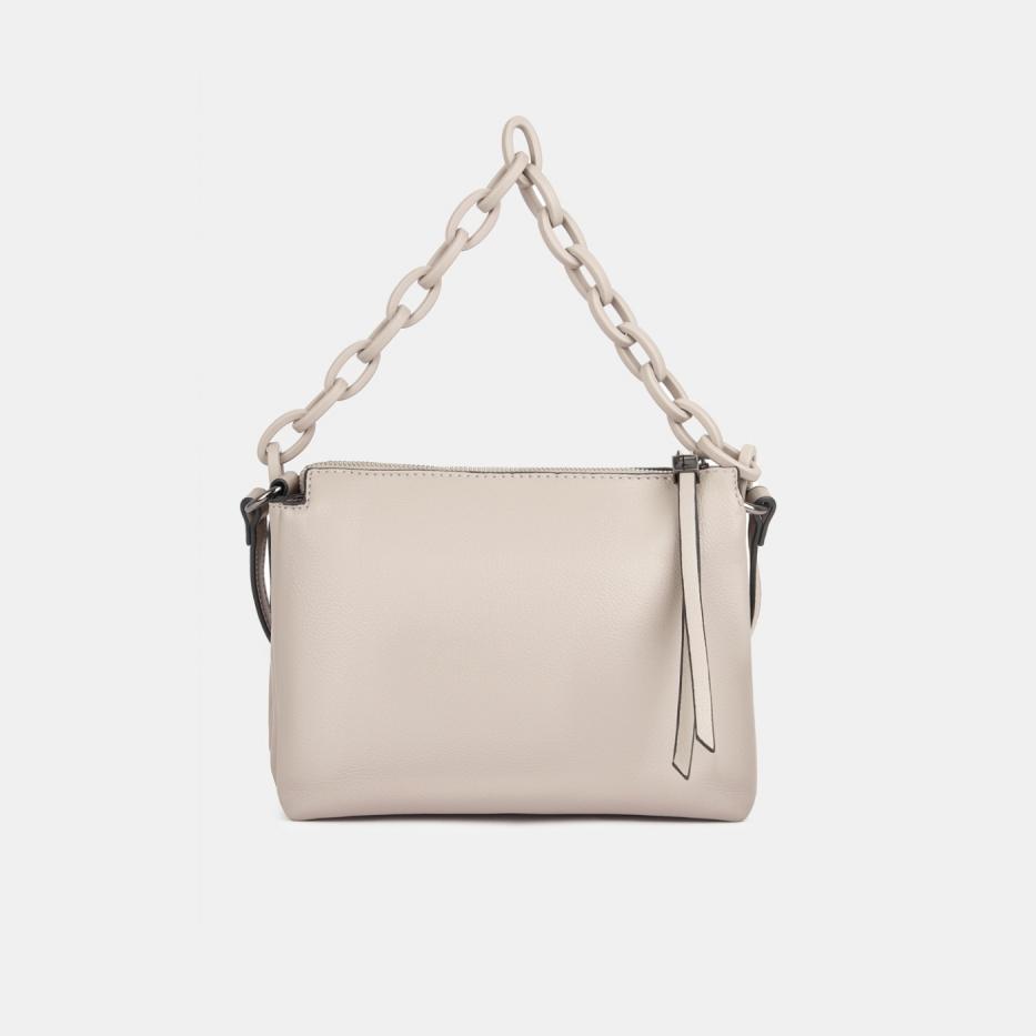 R2110633 Сумка женская искуственная ко жа50x240x190сер-бежевая 4990₽