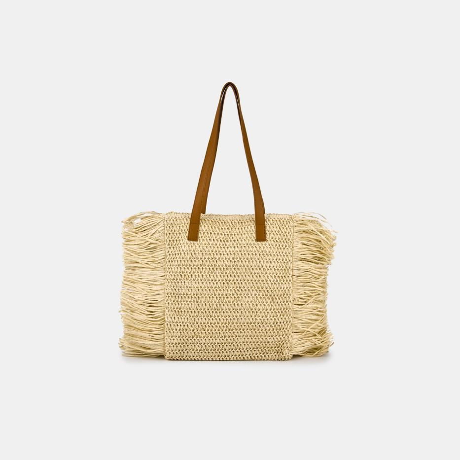 RR-112-015-60-4 Сумка женская100целлюлоза 420x130x330светло-бежевая 5490₽