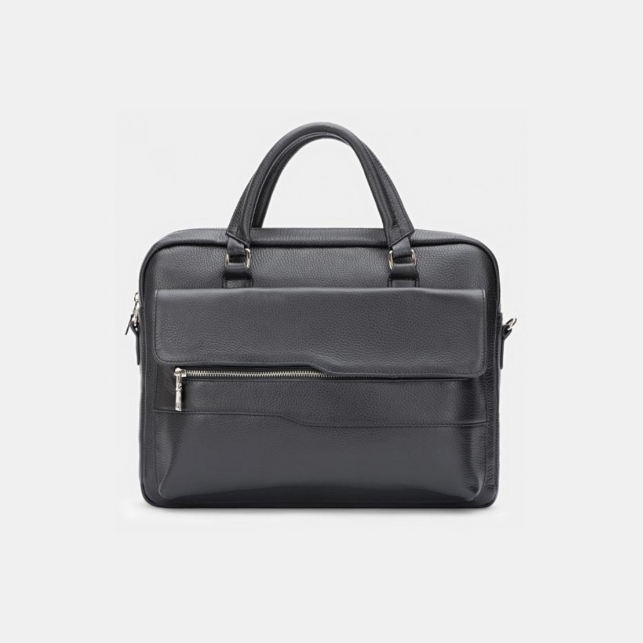 АУГС222800 Сумка мужская 370х270х70 наткожа черная 14990₽