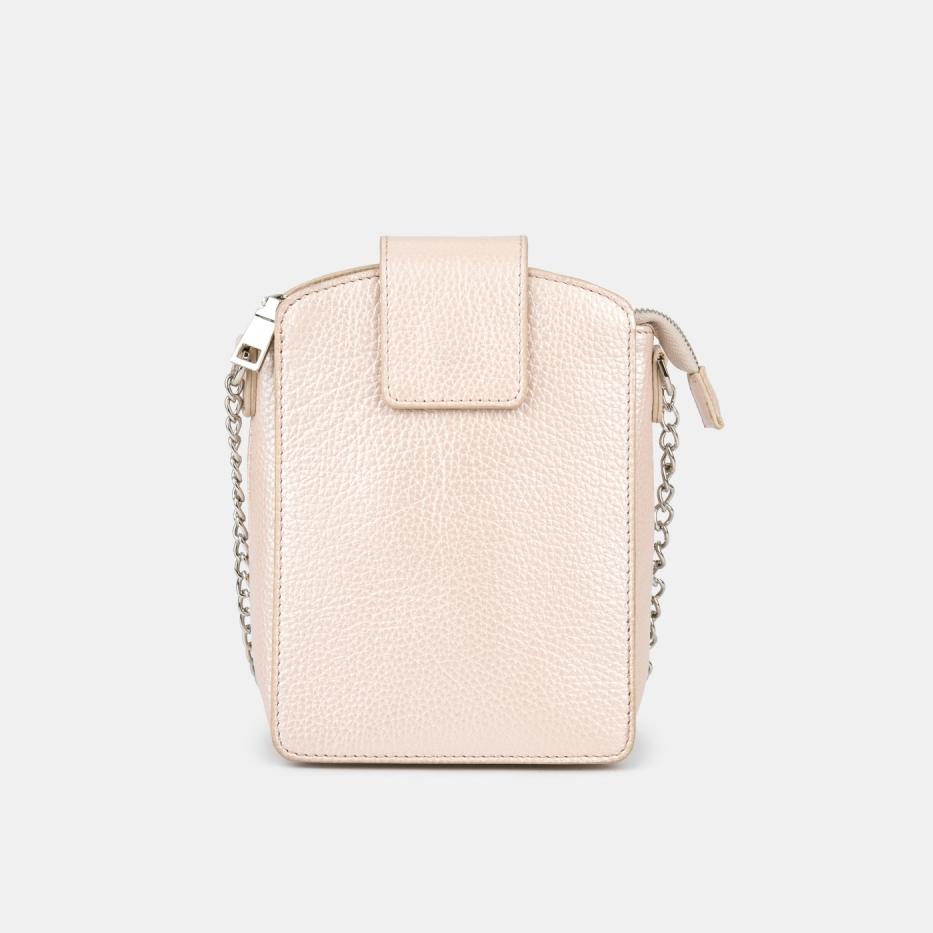 АУГС245000 Сумка женская наткожа 130х180х60 бежево-розовая 9990₽