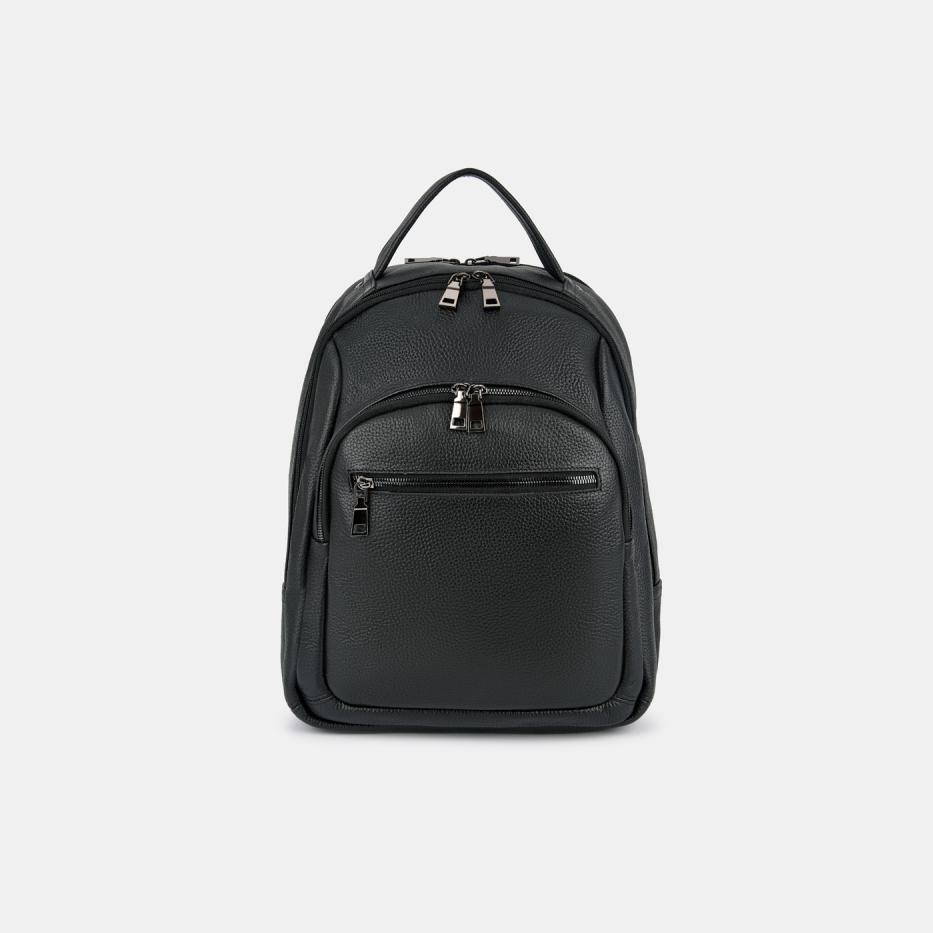 АУГЗ048500 Рюкзак мужской натуркожа 310380180 черный 16990₽