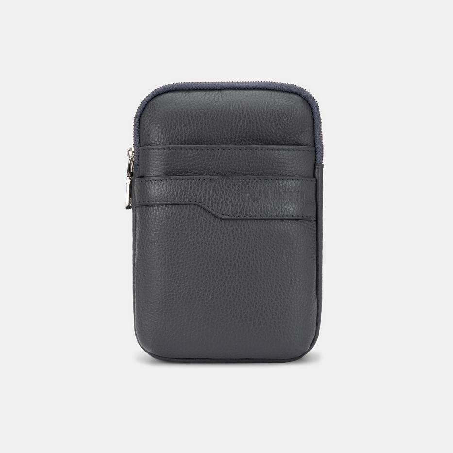 АУГС222300 Сумка мужская 140х210х40 наткожа серая 9990₽