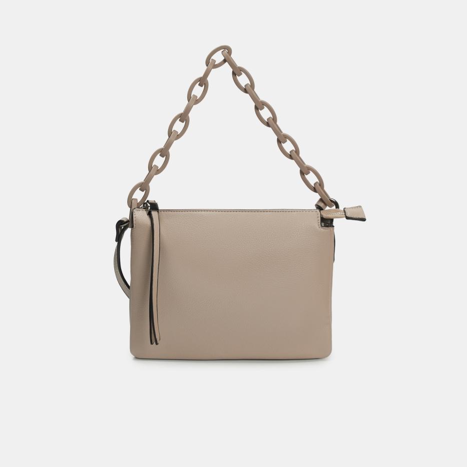 2110633 Сумка женская BAGGINI искусств кожа 24195 Тауп 4990₽