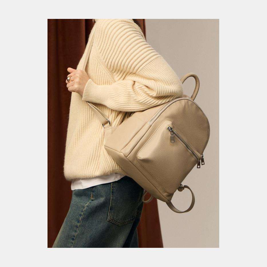 АУГЗ058900 Рюкзак женский Ralf Ringer нат уркожа230x140x300бежевый 12990₽