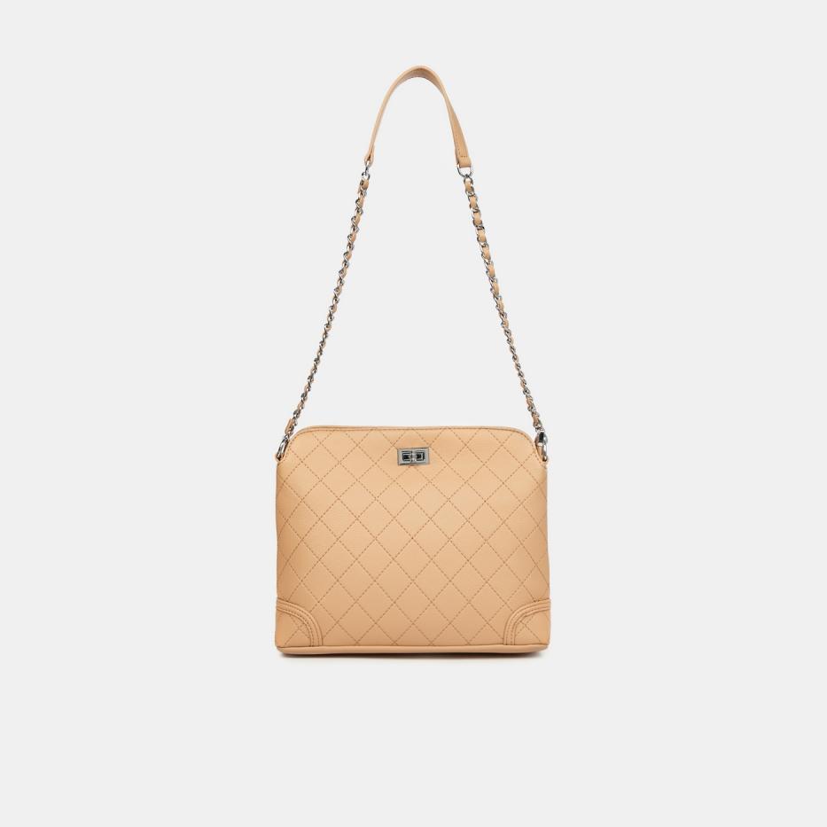 2717231 Сумка жениск кожа BAGGINI 272310 бежевая 5990₽