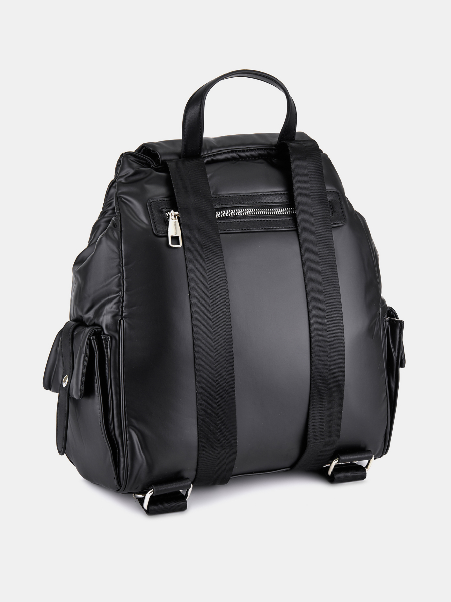 RR-111-117-41-4 Рюкзак женский,нейлон 90%/экок ожа 10%,290x140x400,черный