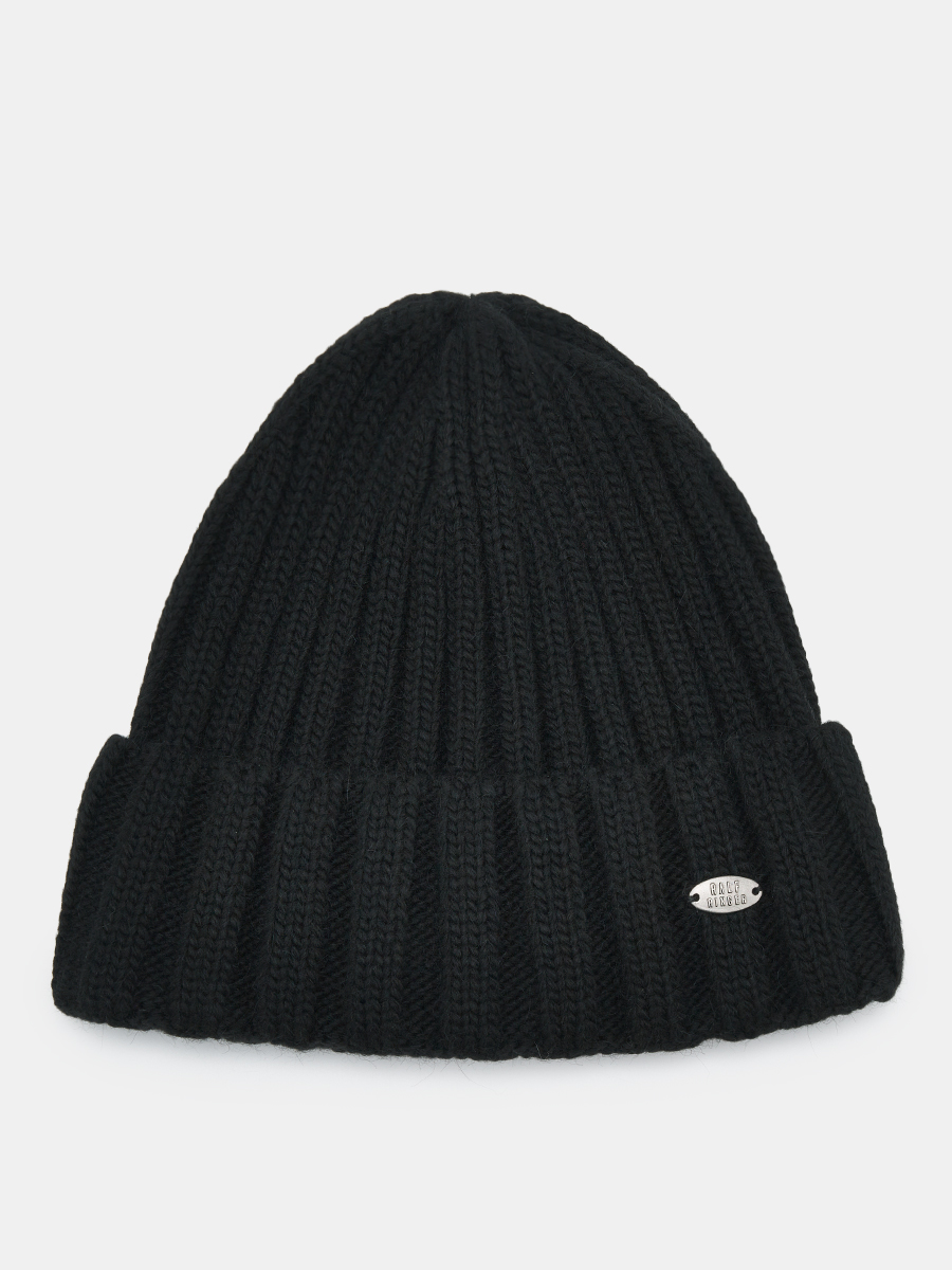 АУГЧ090000_Н Шапка мужская Ralf Ringer 50% шерсть,50%акрил,черная