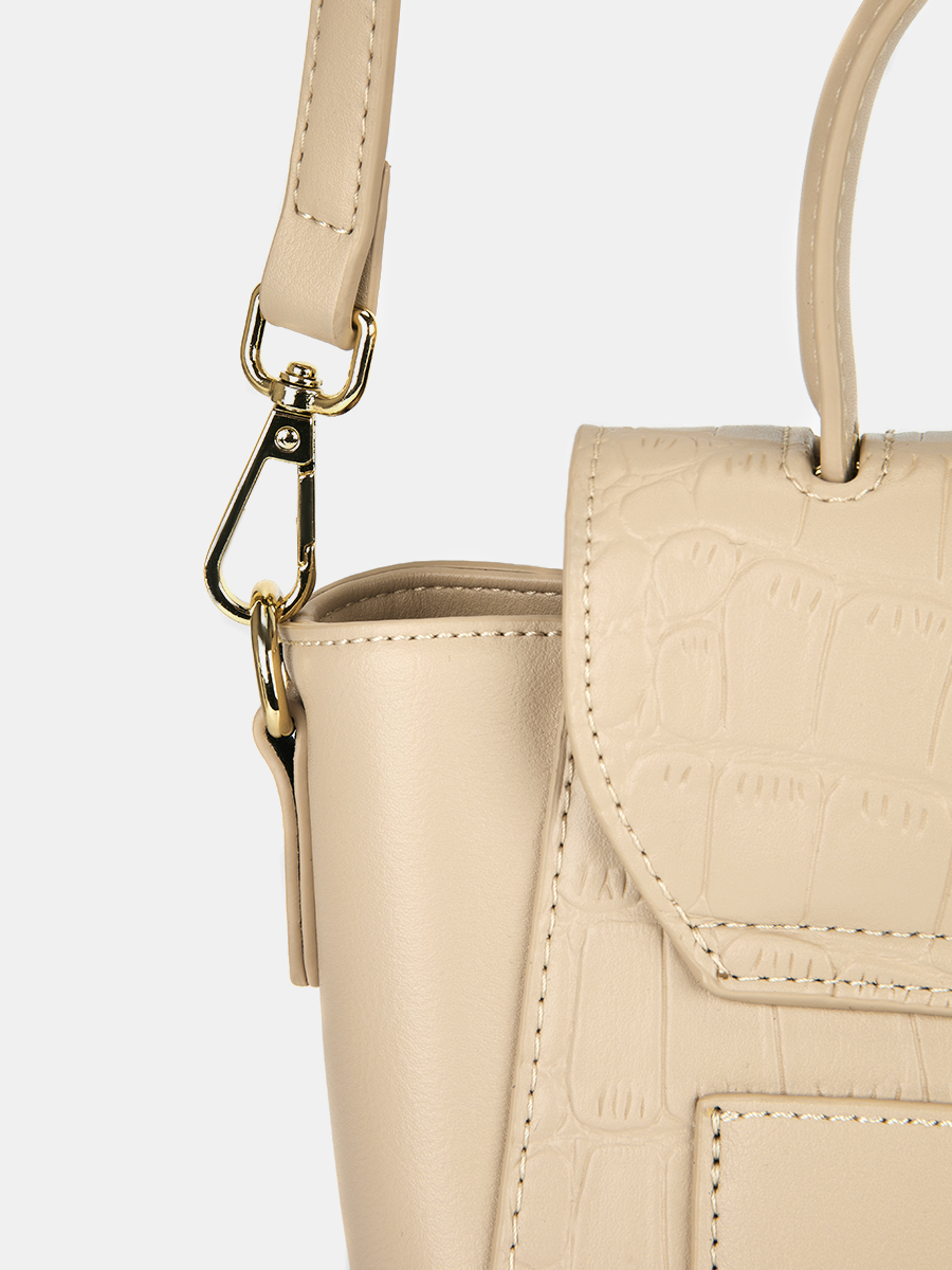 R38200/31 Сумка женская, иск.кожа, 270*100*180,бежевая