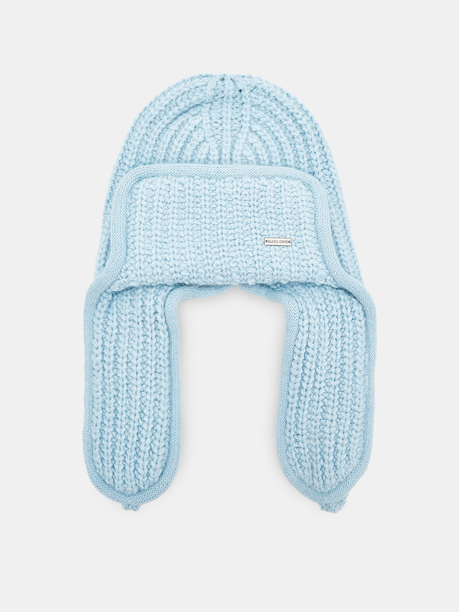 АУГЧ092900_Н Шапка женская Ralf Ringer 60% ангора,40%вискоза,голубая