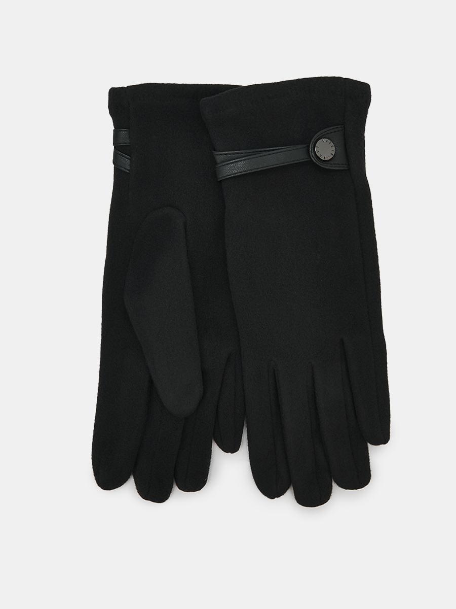 АУГП112600_Н Перчатки женские Ralf Ringer, 100%полиэстер,один размер,черн