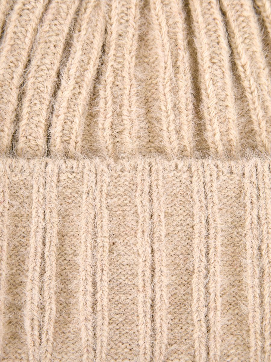 110322L-15642-12_Н Шапка женская Russian Look50%а крил,30%нейлон,20%ш,б/разм беж