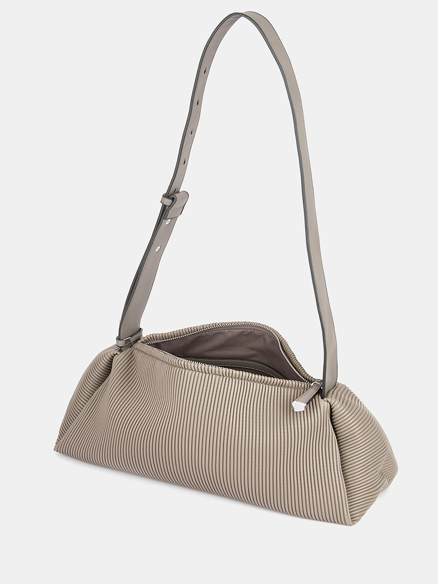 R27528/19 Сумка женская, искуственная ко жа,100x320x200,серая