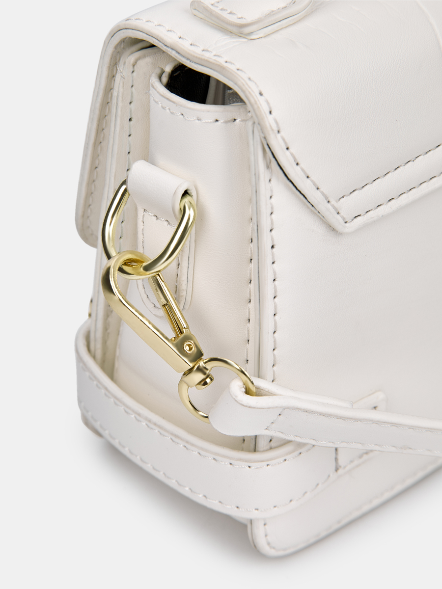 Сумка женская, молочная, 22*6*12