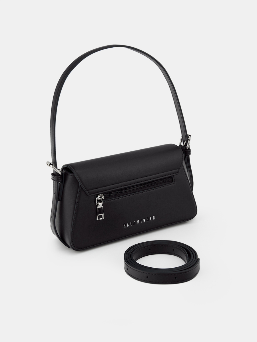 Сумка женская, черная, 25х7х12