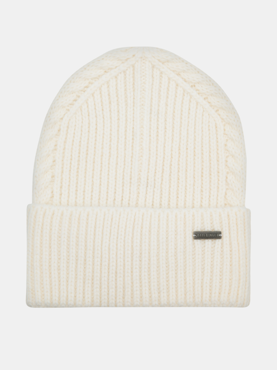 АУГЧ091700_Н Шапка женская Ralf Ringer 50%шерсть,50%акрил,молочная