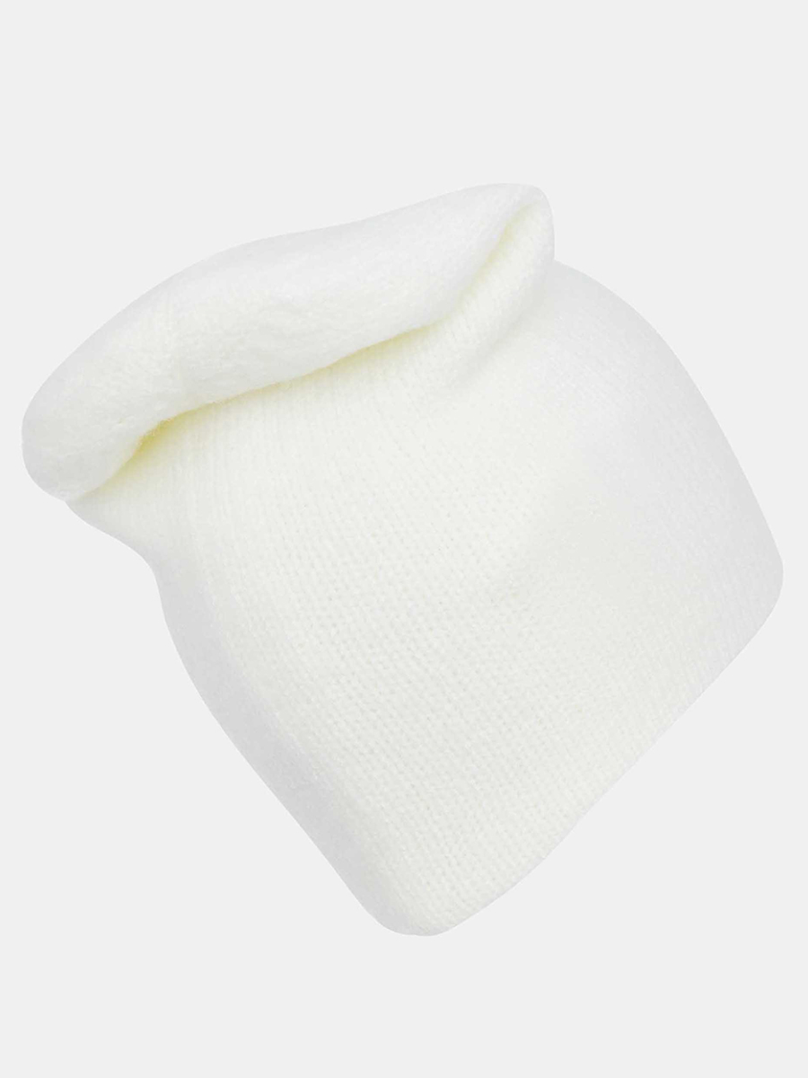 LB-A53010-white_Н Шапка женская Labbra 50%шерсть 50%акрил  р.57 белая