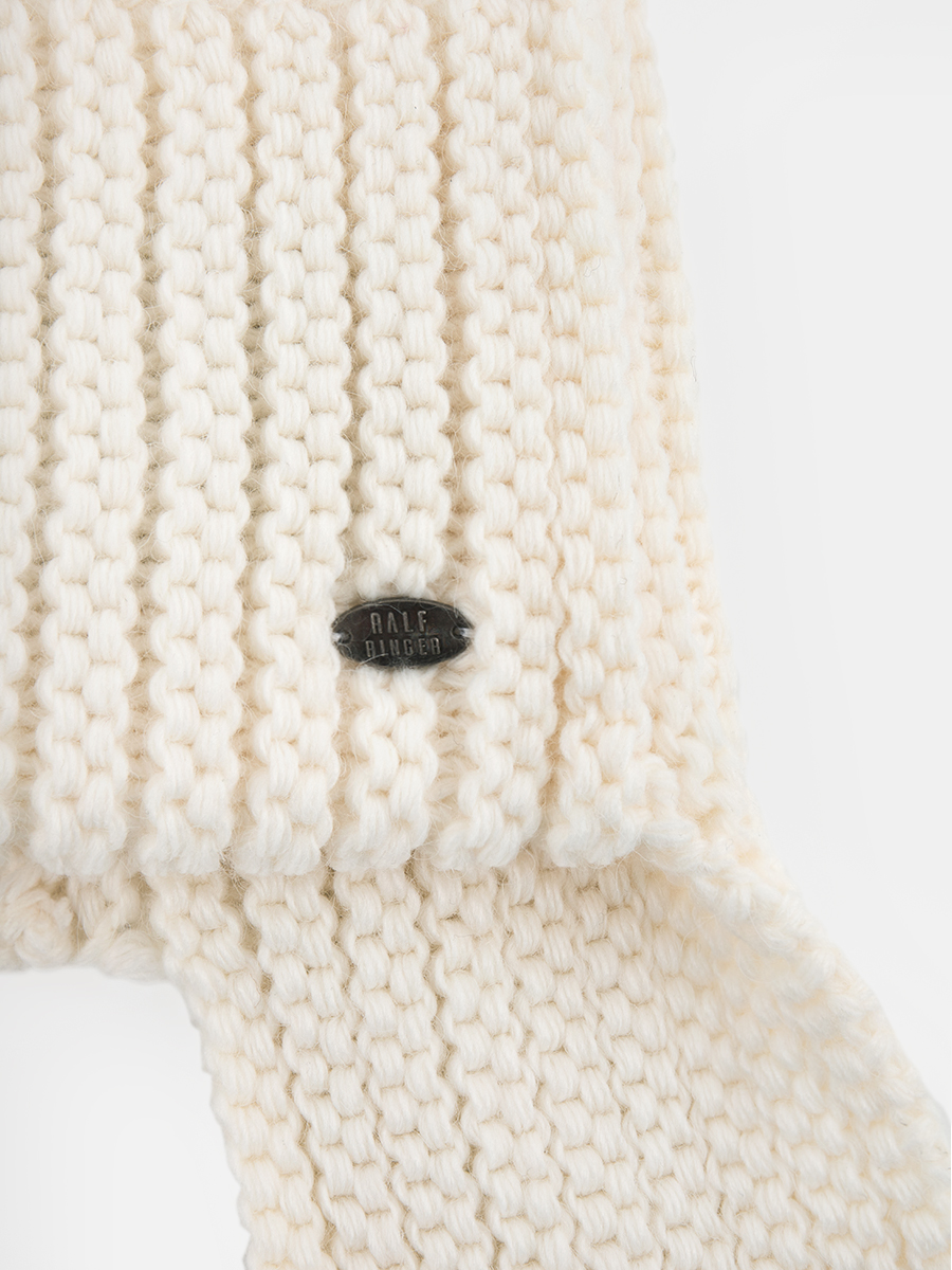 АУГЧ088300_Н Шапка женская Ralf Ringer 50% шерсть,50%акрил,белая