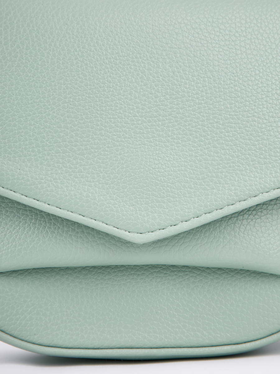 Сумка женская, мятная, 21x6x15