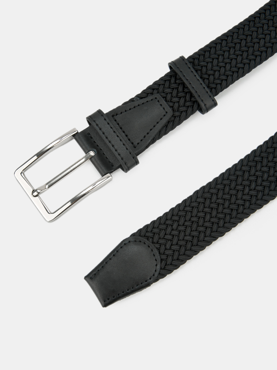 АУГР098000_Н Ремень мужской Ralf Ringer,90% полиэстер,10%кожа,130х3,4,черн