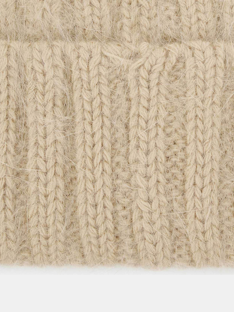 RF-J44007-Бежевый_Н Шапка женская Labbra 60%анго р40%нейлон,р.57 бежевая