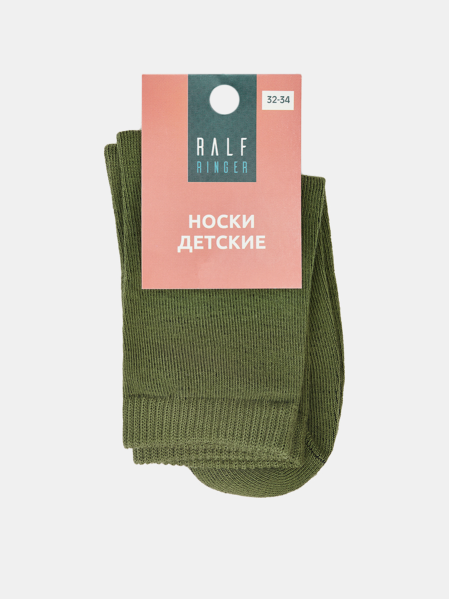 АУОН056500_Н Носки детские р20-22хлопок80 %,полиамид15%,эластан5%зеленые
