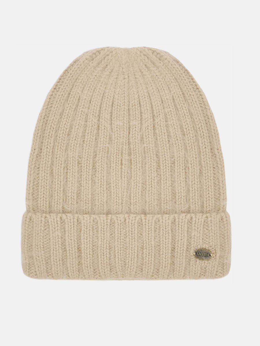 RF-J44007-Бежевый_Н Шапка женская Labbra 60%анго р40%нейлон,р.57 бежевая