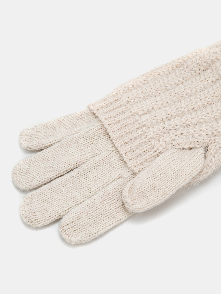 АУГП110500_Н Перчатки жен.Ralf Ringer,70%ак рил,20%шерсть,1 размер,беж