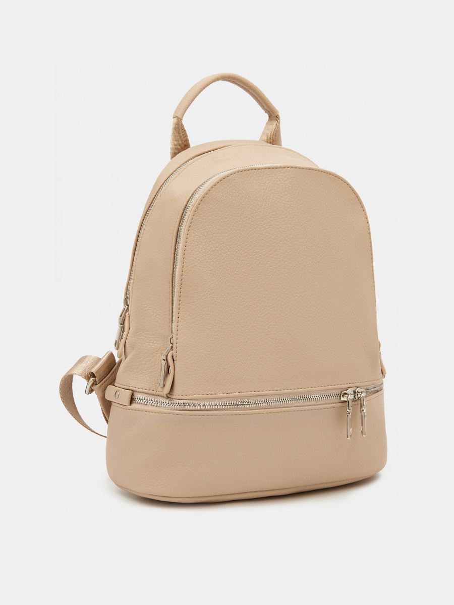Рюкзак женский, бежевый, 24*28*10
