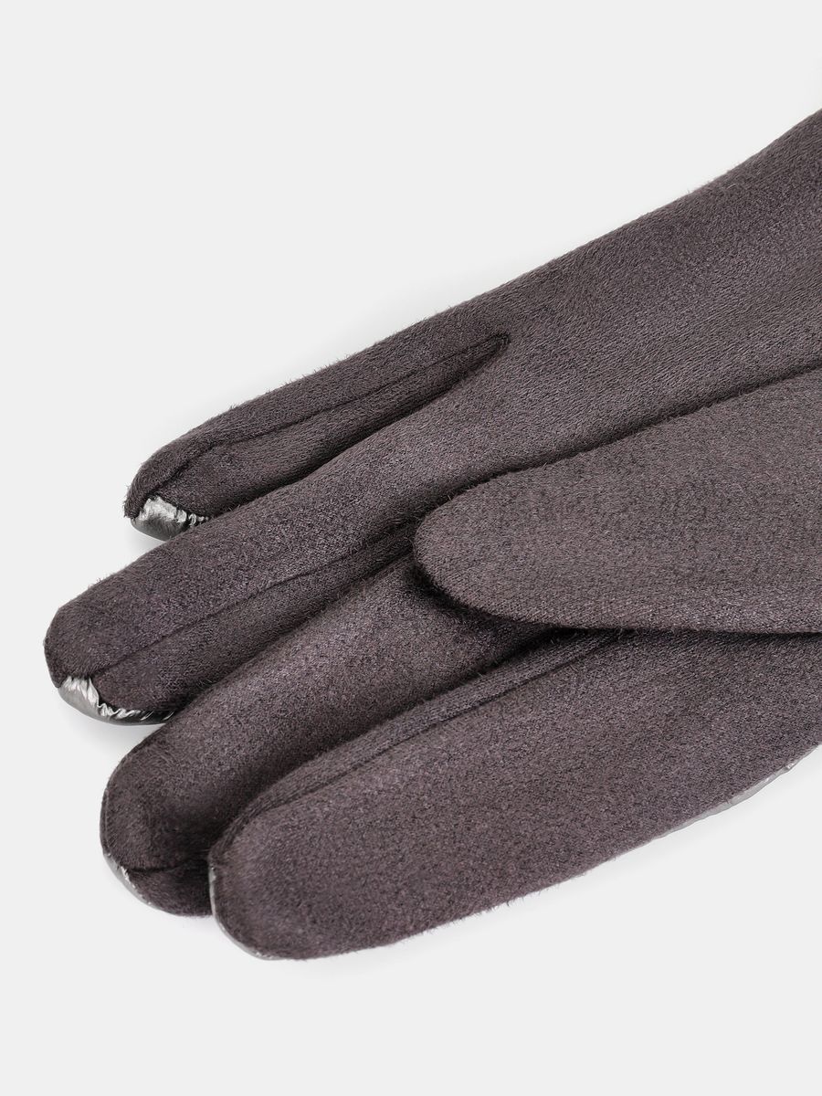 142322P-13803-08_Н Перчатки женские,100%полиэстер ,серые