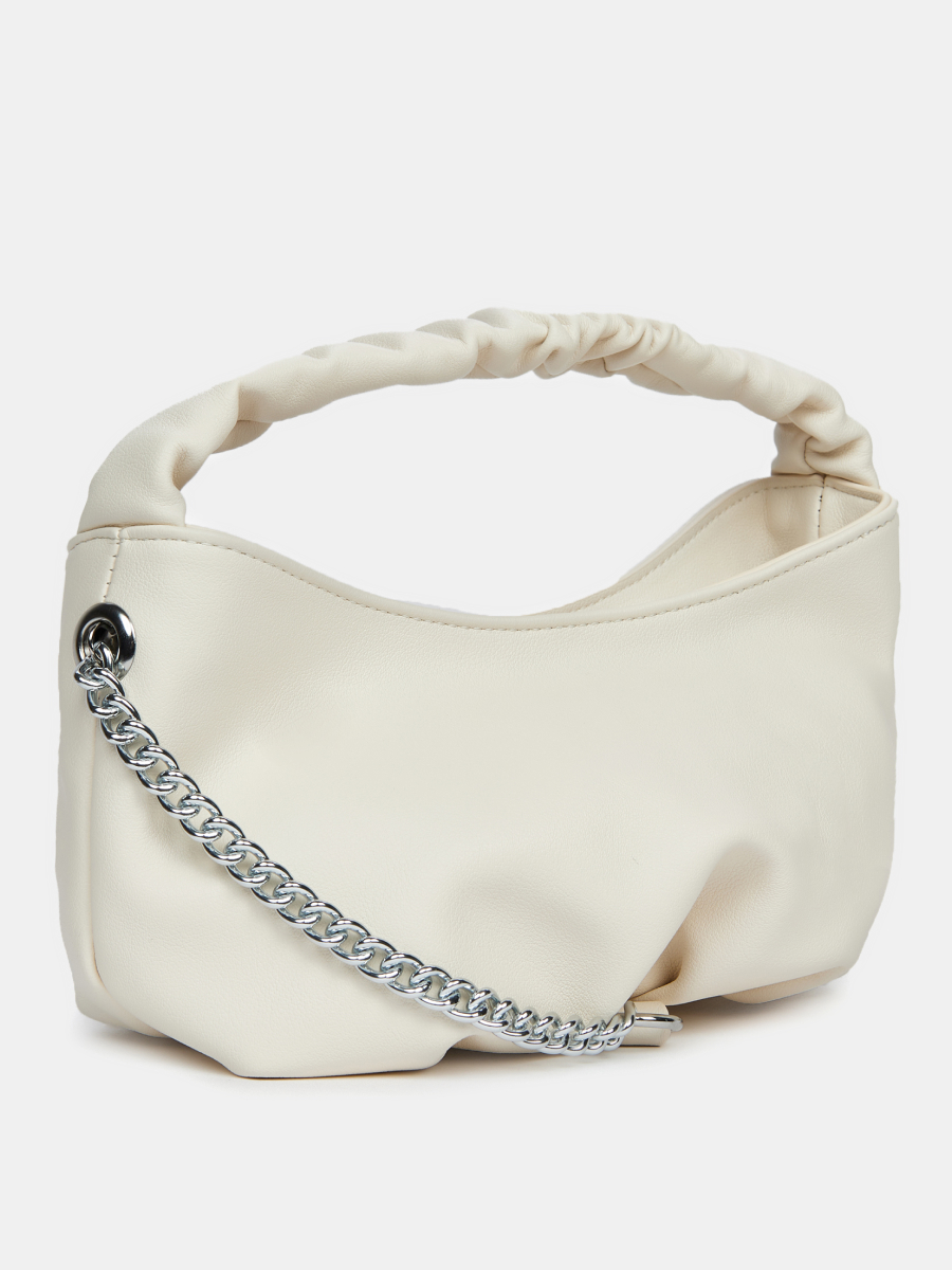  Сумка женская, белая, 7*20*14