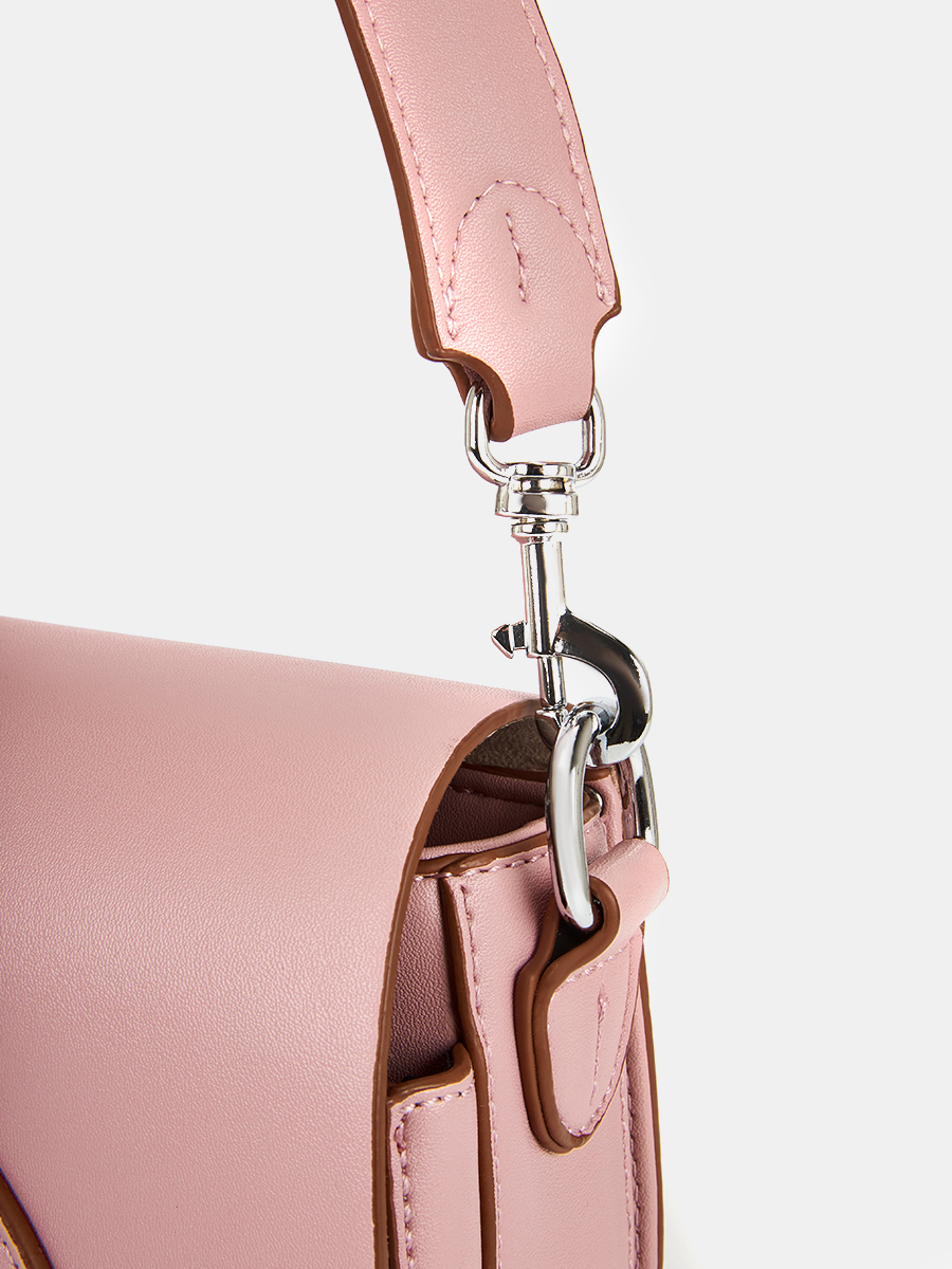 Сумка женская, розовая, 17*11*8