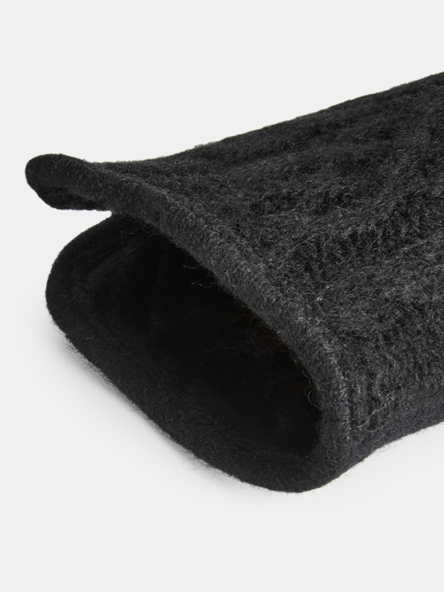 142322P-13529-01_Н Перчатки женск.Ralf Ringer,80% шерсть,20%нейлон,б/р.черные