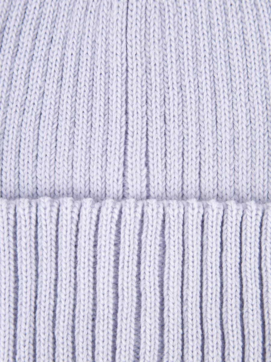 LB-BR55027-lilac_Н Шапка женская Labbra 50%шерсть 50%акрил  р.57 лиловая