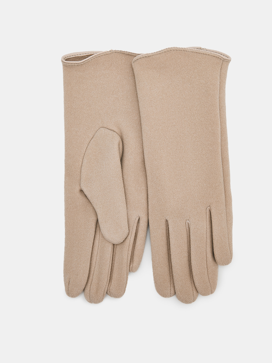 АУГП112200_Н Перчатки женские Ralf Ringer, 100%полиэстер,один размер,беж