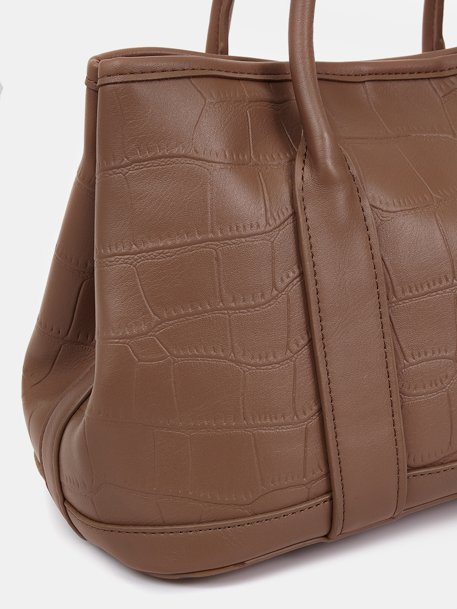 38113/33 Сумка женская,иск.кожа BAGGINI 30*20*14 темно-бежевая