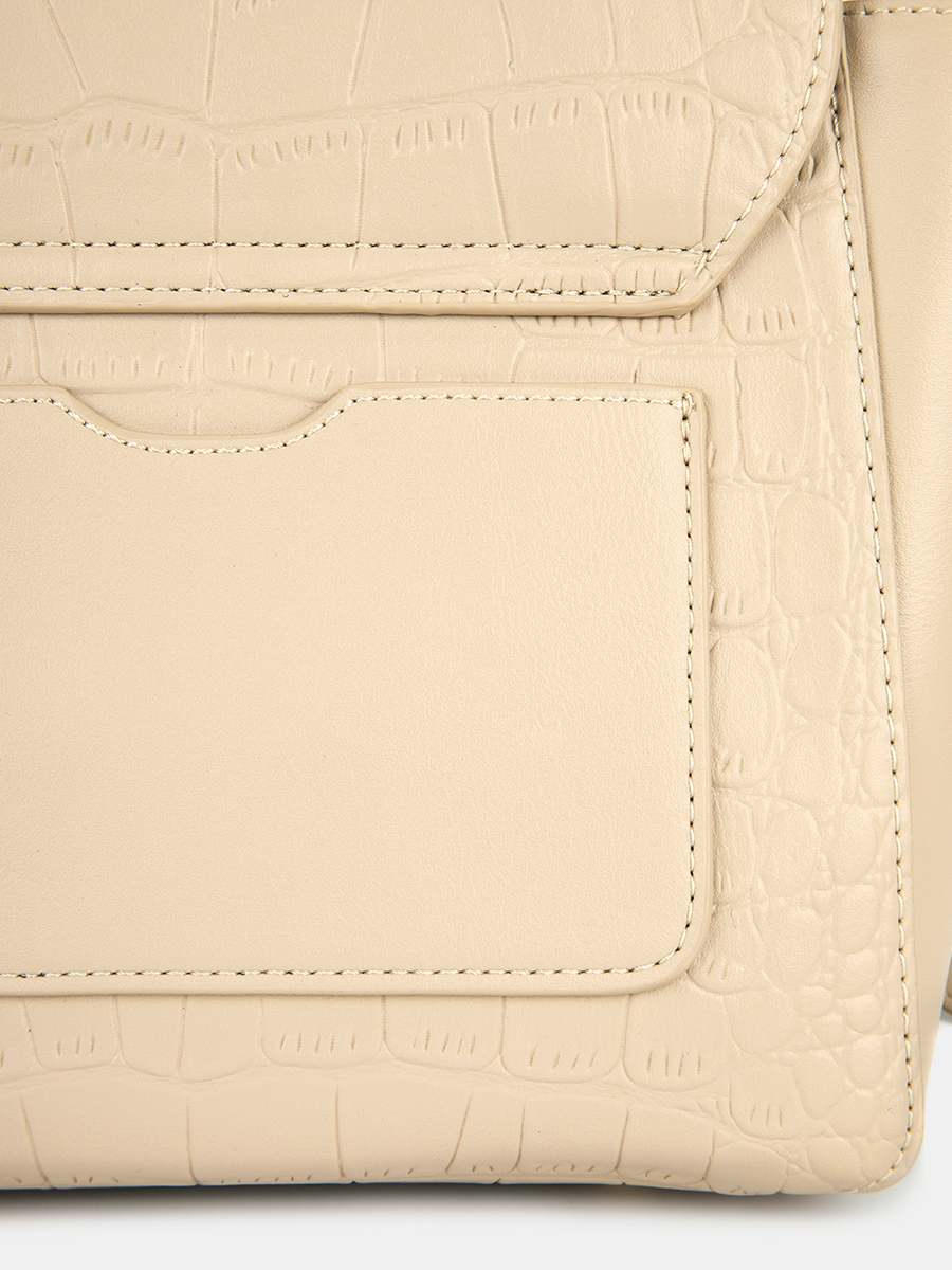 R38200/31 Сумка женская, иск.кожа, 270*100*180,бежевая