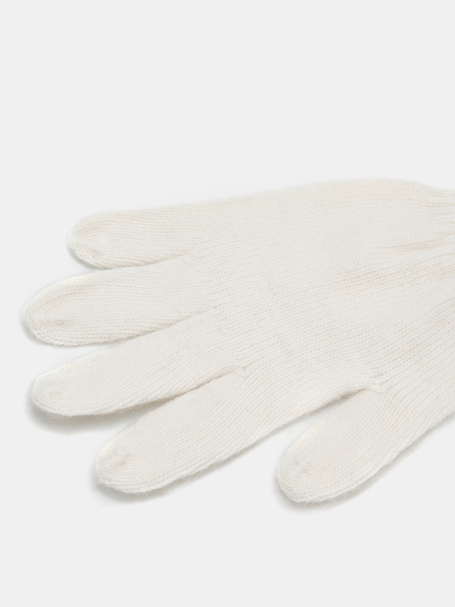 АУГП110100_Н Перчатки жен.Ralf Ringer,60%ан гора,40%вискоза,1 размер,белые