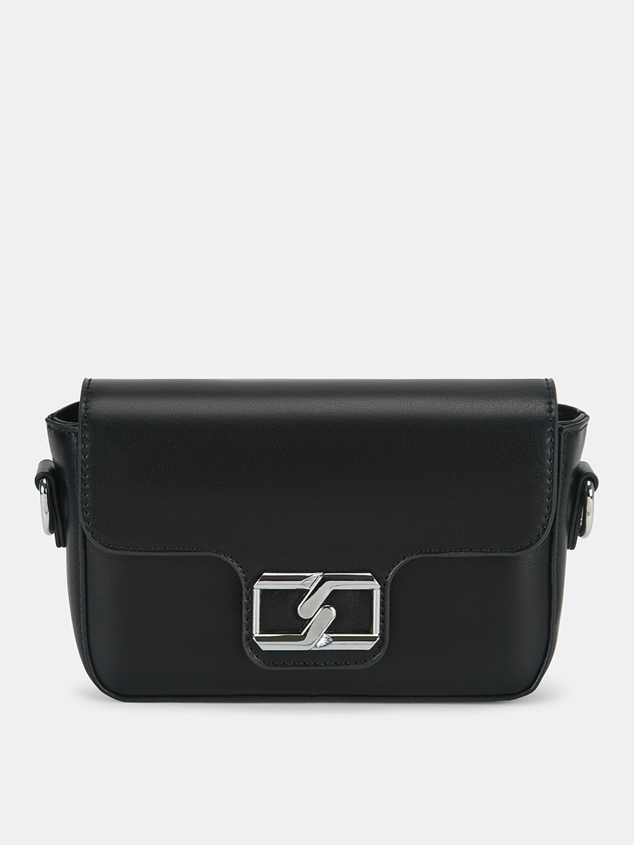 Сумка женская, черная, 20х6х13