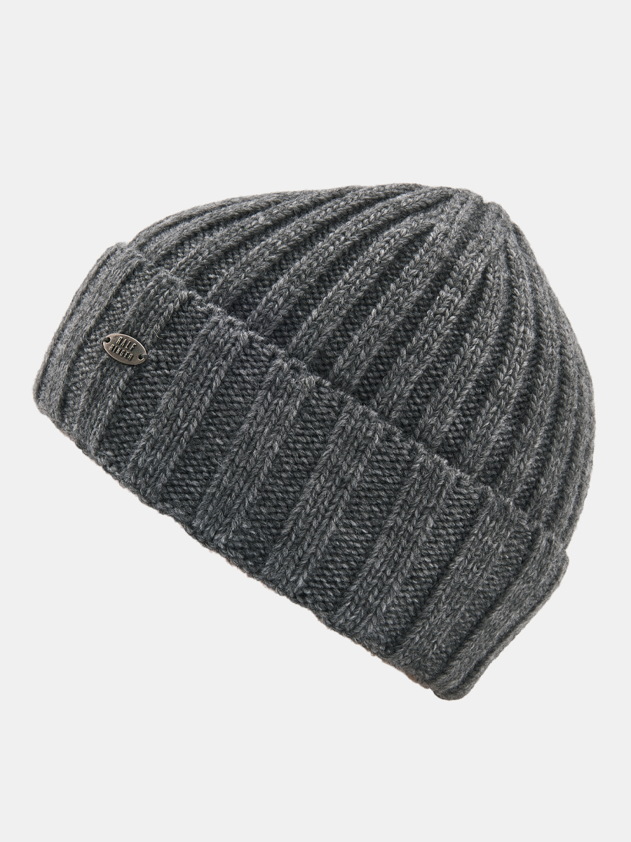 АУГЧ089900 Шапка мужская Ralf Ringer 50% шерсть,50%акрил,серая