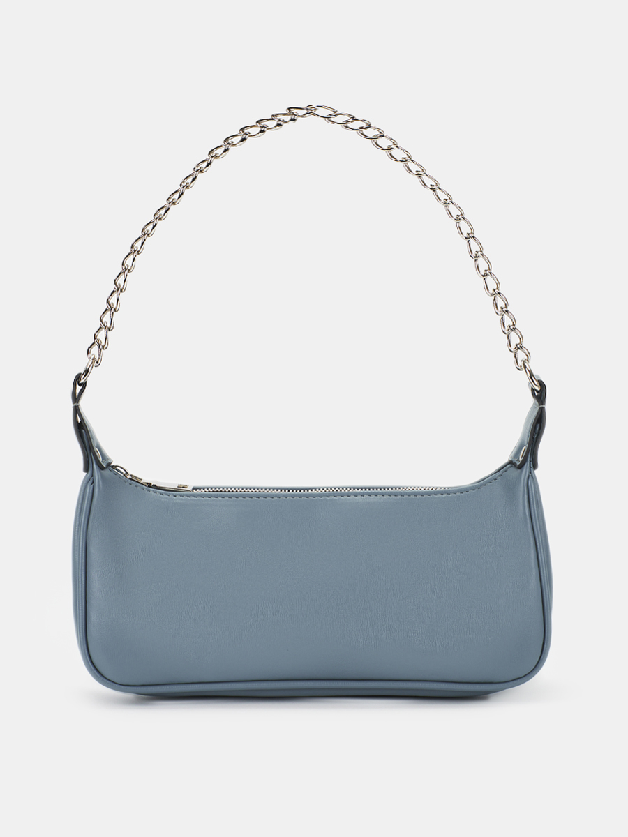 Сумка женская, голубая, 25х8х11