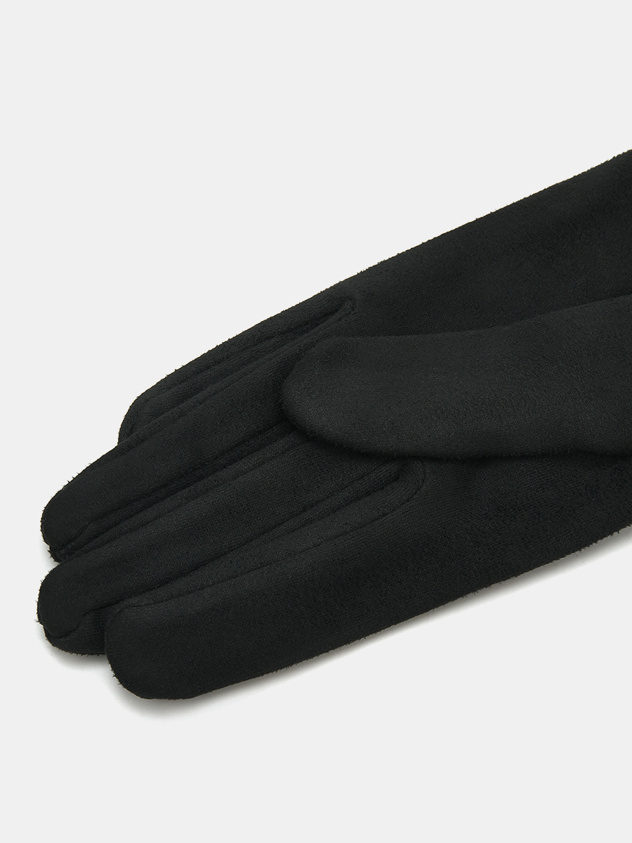 АУГП111100_Н Перчатки жен.Ralf Ringer,90%по лиэстер,10%эласт,1 размер,чер