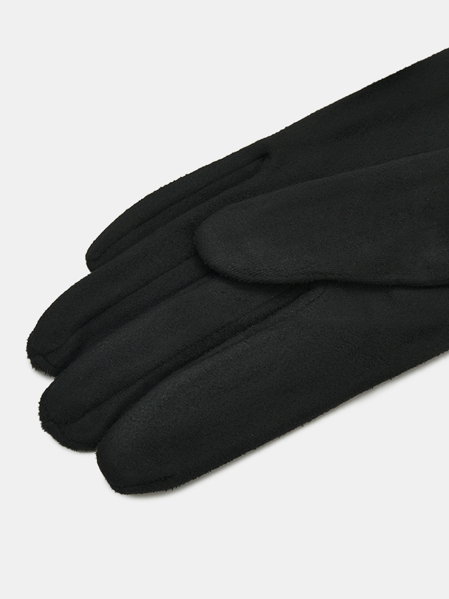 АУГП111700_Н Перчатки женские Ralf Ringer, 100%полиэстер,1 размер,черн