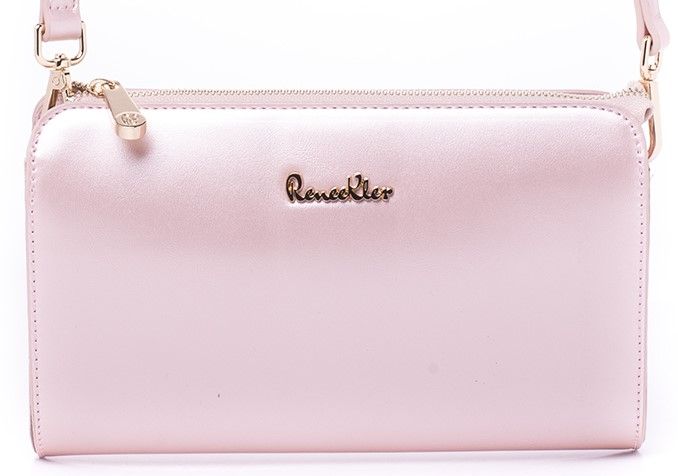 18375/63 Сумка жен.иск. кожа BAGGINI 25*15*3  пудровая