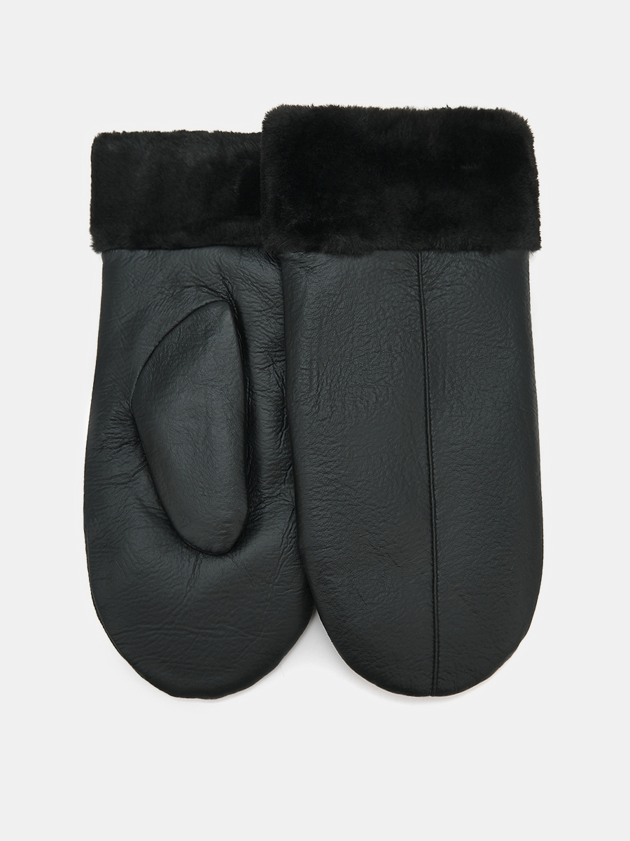 АУГП109400_Н Варежки жен.Ralf Ringer,60%пол иурет,40%полиэст,1 размер,чер